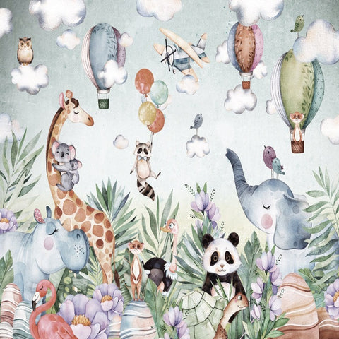 Papier Peint Enfant Animaux | Le Petit Intissé