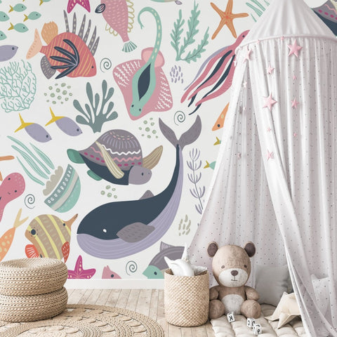 Papier Peint Océan Bébé | Le Petit Intissé