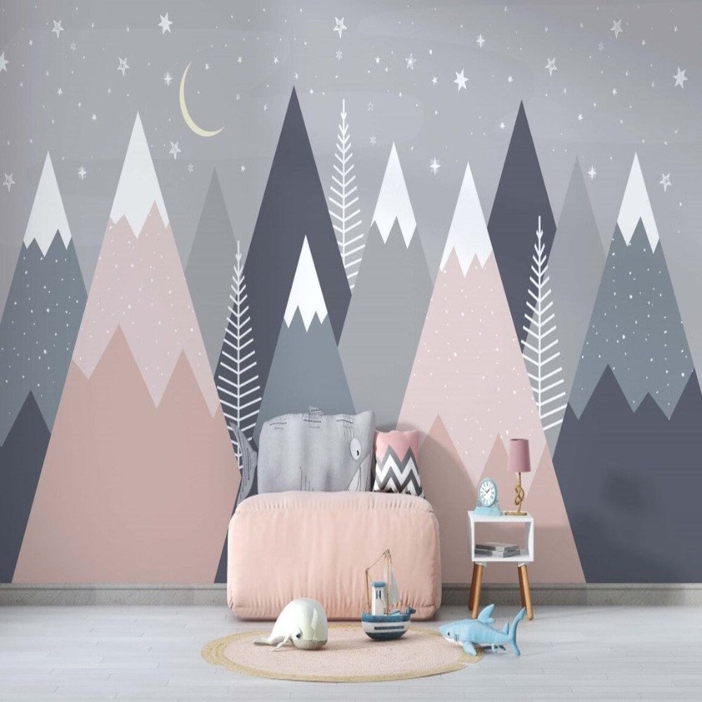 Tapisserie Géante YISURE 140x90 In – Nature Montagne Et Forêt – Décoration Murale