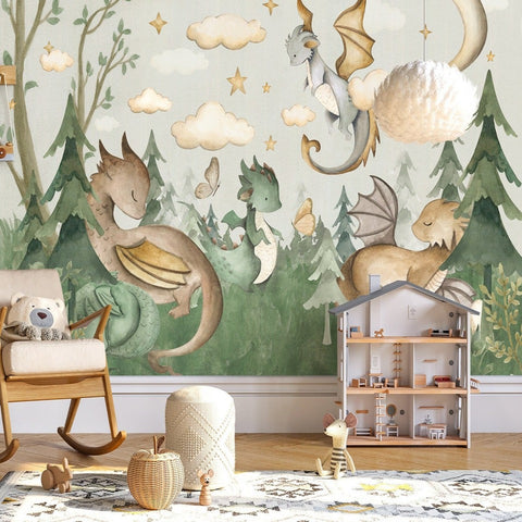 Papier Peint Dragon | Le Petit Intissé