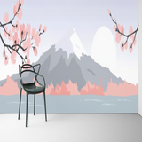 Papier Peint Panoramique Estampe Japonaise | Le Petit Intissé