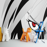 Papier Peint Manga Noir et Blanc | Le Petit Intissé