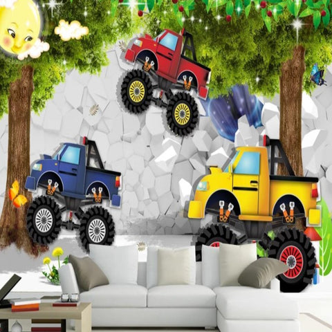 Papier Peint Monster Truck | Le Petit Intissé