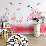Papier Peint Panoramique Flamant Rose | Le Petit Intissé