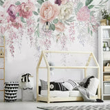 Papier Peint Grosse Fleur Pastel | Le Petit Intissé