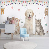 Papier Peint Chien et Chat | Le Petit Intissé