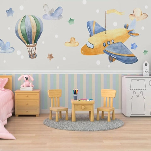 Papier Peint Avion Garçon | Le Petit Intissé