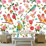 Papier Peint Oiseaux Rose | Le Petit Intissé