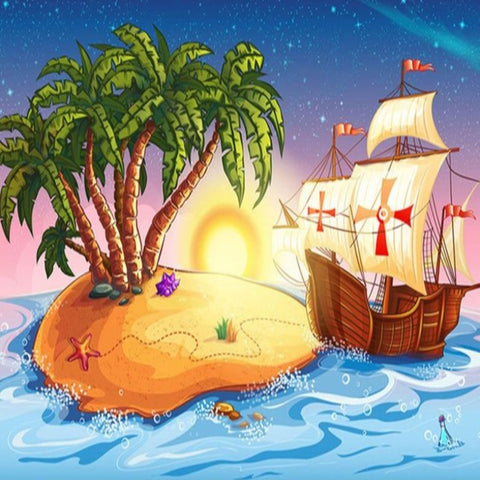 Bateau Pirate Décoration Murale | Le Petit Intissé