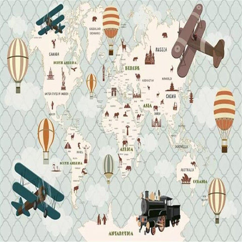 Carte du Monde Chambre Bébé | Le Petit Intissé