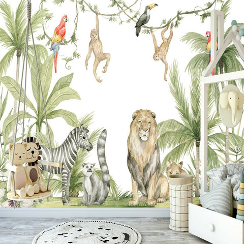 Papier Peint Enfant Jungle | Le Petit Intissé