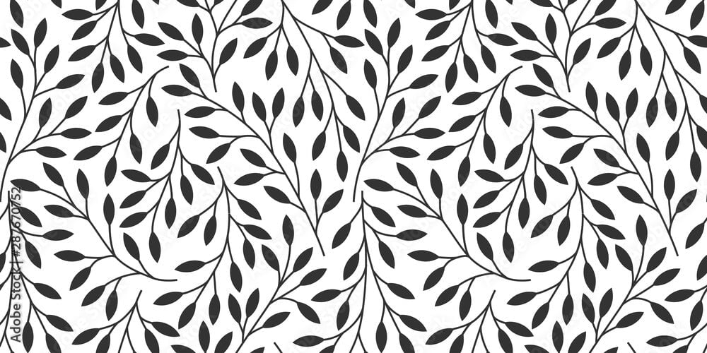 Tapisserie Tropicale Noir et Blanc | Le Petit Intissé