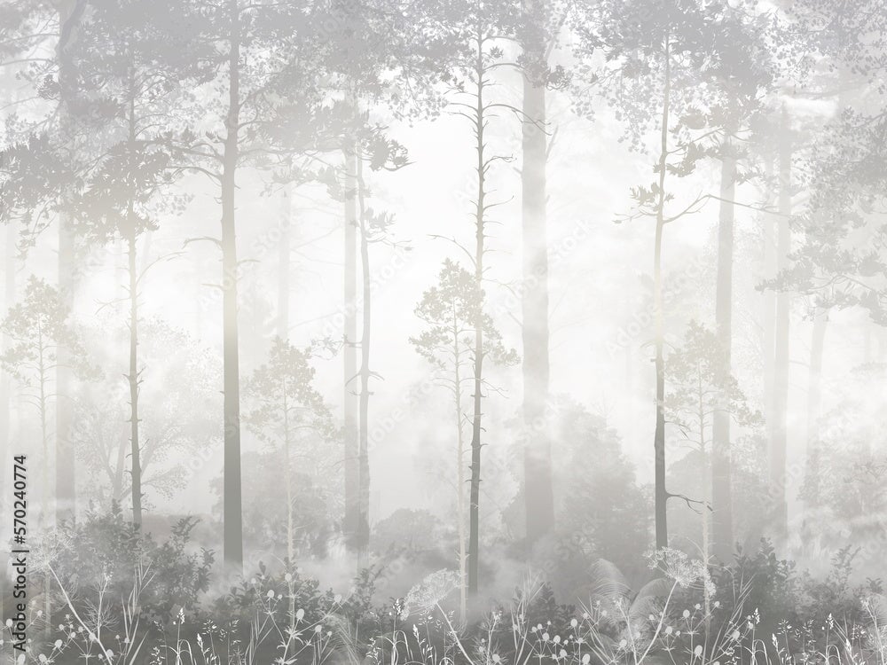 Papier Peint Foret Scandinave