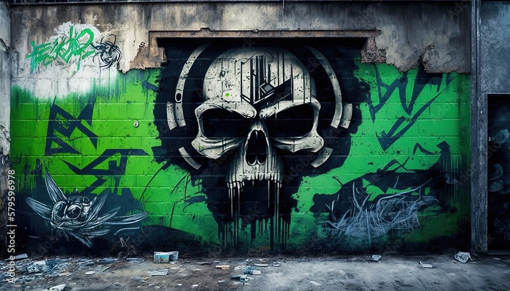 Déco Murale Tête de Mort | Le Petit Intissé