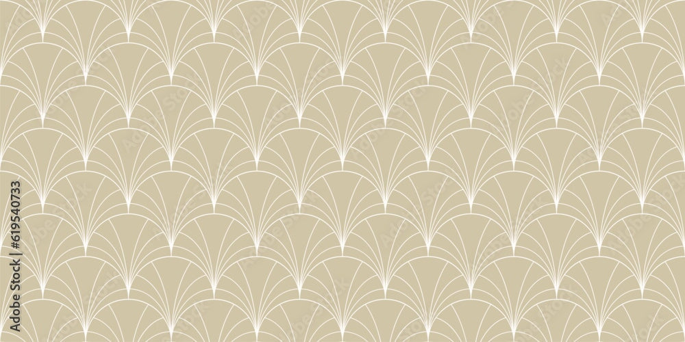 Papier Peint Art Deco Beige