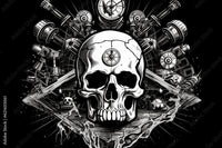 Thumbnail for Papier Peint Motif Tête de Mort | Le Petit Intissé