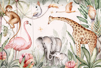 Thumbnail for Papier Peint Enfant Girafe | Le Petit Intissé