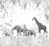 Thumbnail for Papier Peint Noir et Blanc Chambre Enfant | Le Petit Intissé