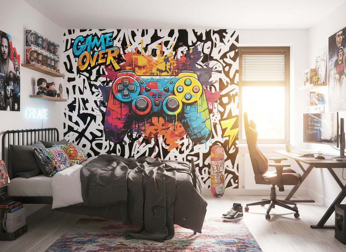 Papier Peint Game Over | Le Petit Intissé