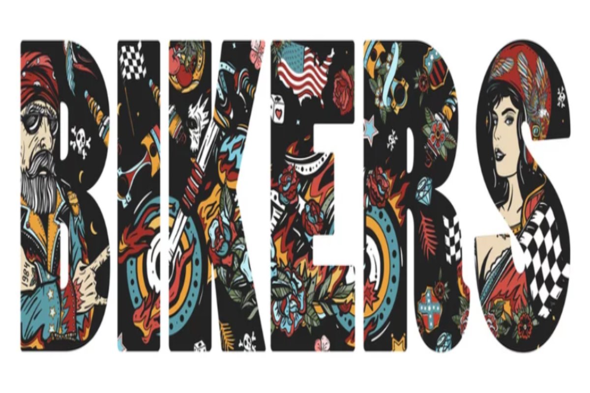 Papier Peint Moto <br/> Bikers Tag