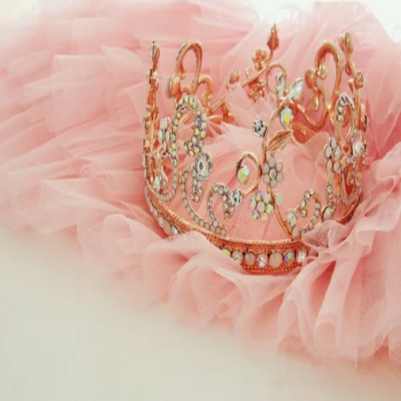 Papier Peint Princesse <br/> Couronne et Voile