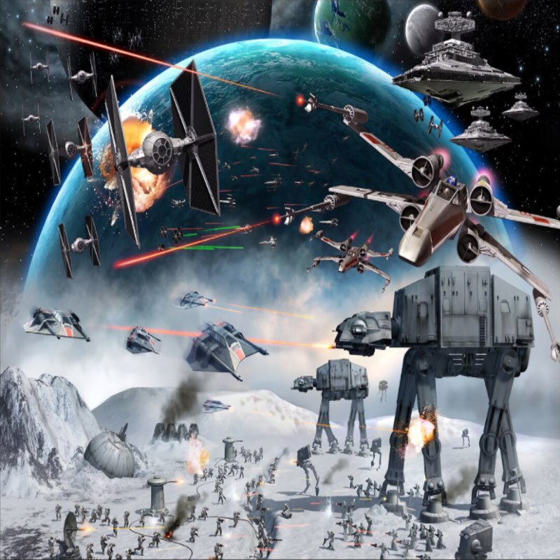 Papier Peint Espace <br/> Vaisseaux