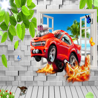 Thumbnail for Papier Peint Garçon Classique <br/> Voiture Turbo Volant