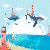 Thumbnail for Papier Peint Marin <br/> Thème Baleine