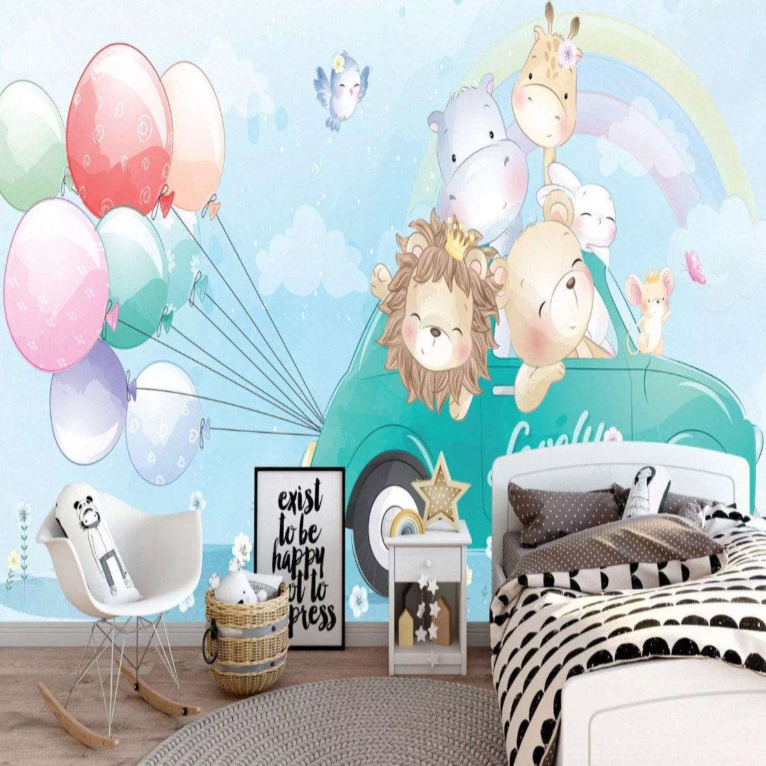 Papier Peint Animaux <br/> Lovely Voiture