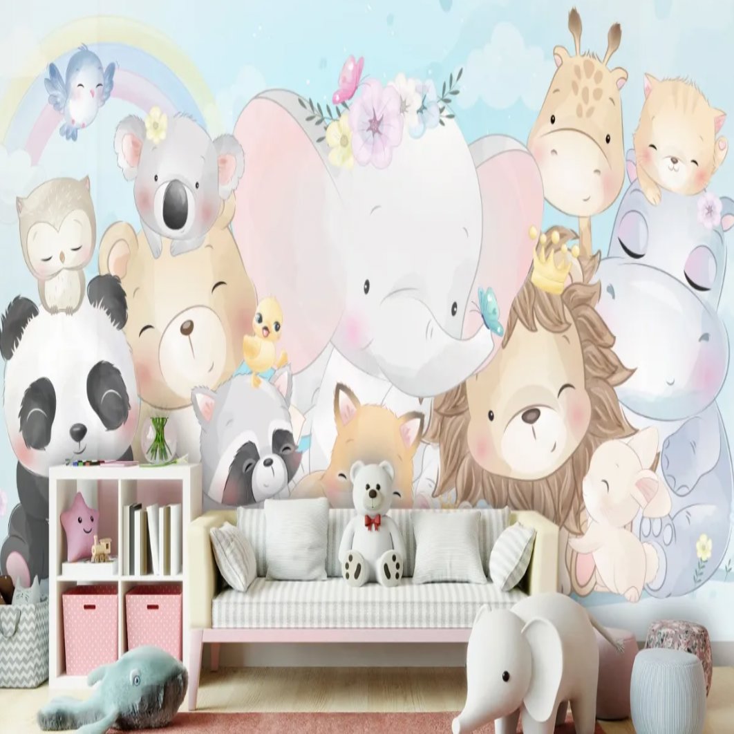 Papier Peint Animaux <br/> Mignons Compagnons