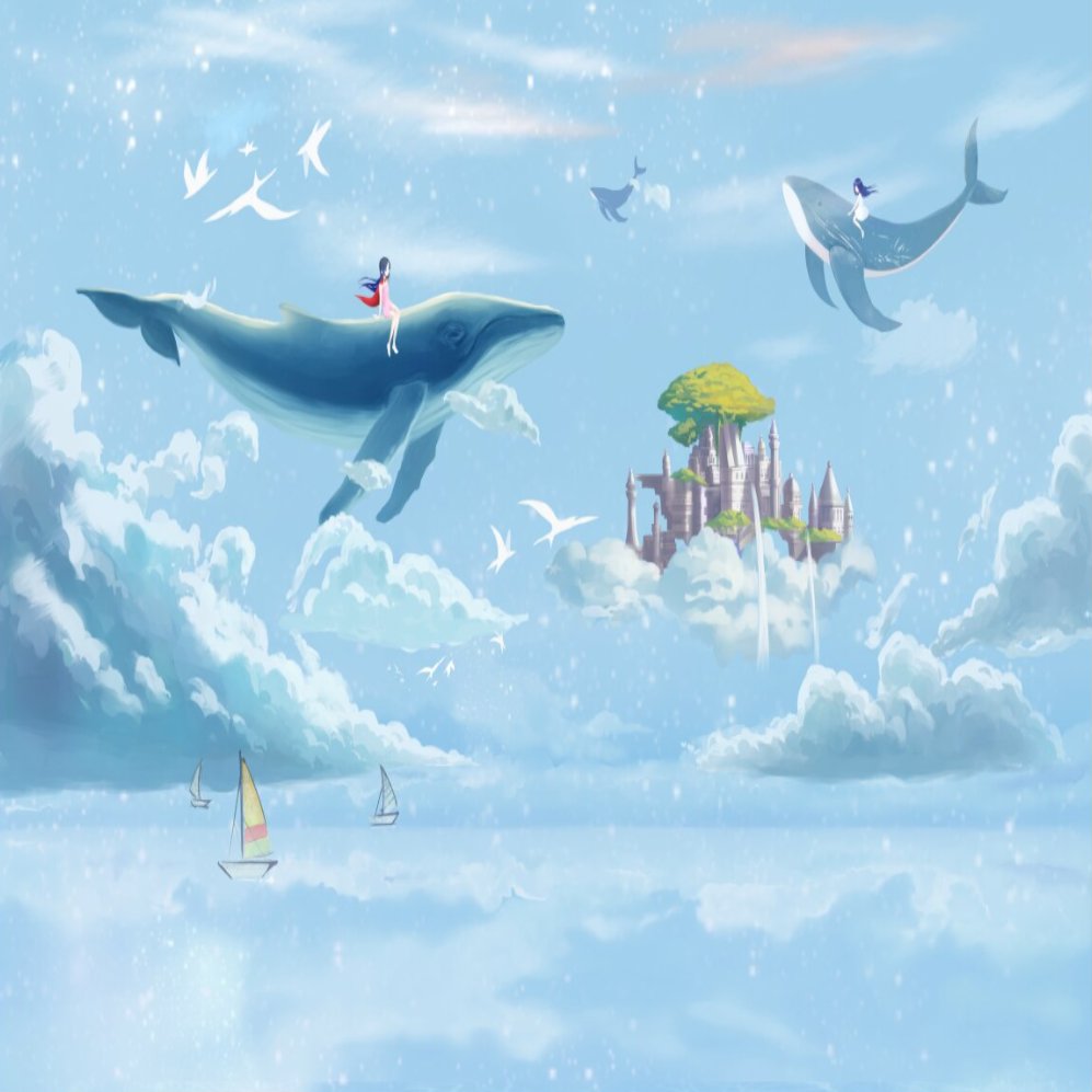 Papier Peint Marin <br/> Gros Poisson