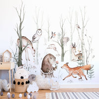 Thumbnail for Papier Peint Animaux <br/> Forêt Chambre Bébé