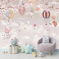 Thumbnail for Papier Peint Animaux <br/> Bébé éléphant en plein vol