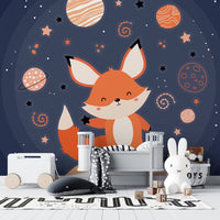 Thumbnail for Papier Peint Bébé Classique <br/> Renard dans l'Espace