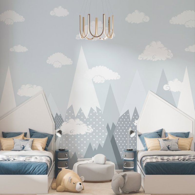 Papier Peint Garçon Classique <br/> Promenade dans les Montagnes