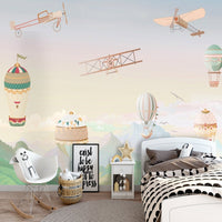 Thumbnail for Papier Peint Avion <br/> Planeur et Paysage Montagneux