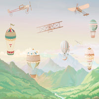 Thumbnail for Papier Peint Avion <br/> Planeur et Paysage Montagneux