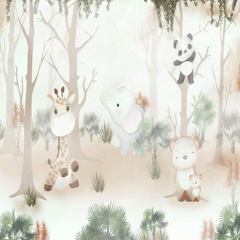 Papier Peint Animaux <br/> Bébé Boo Mignon