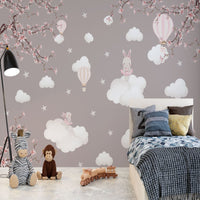 Thumbnail for Papier Peint Fille Classique <br/> Hello Bunny