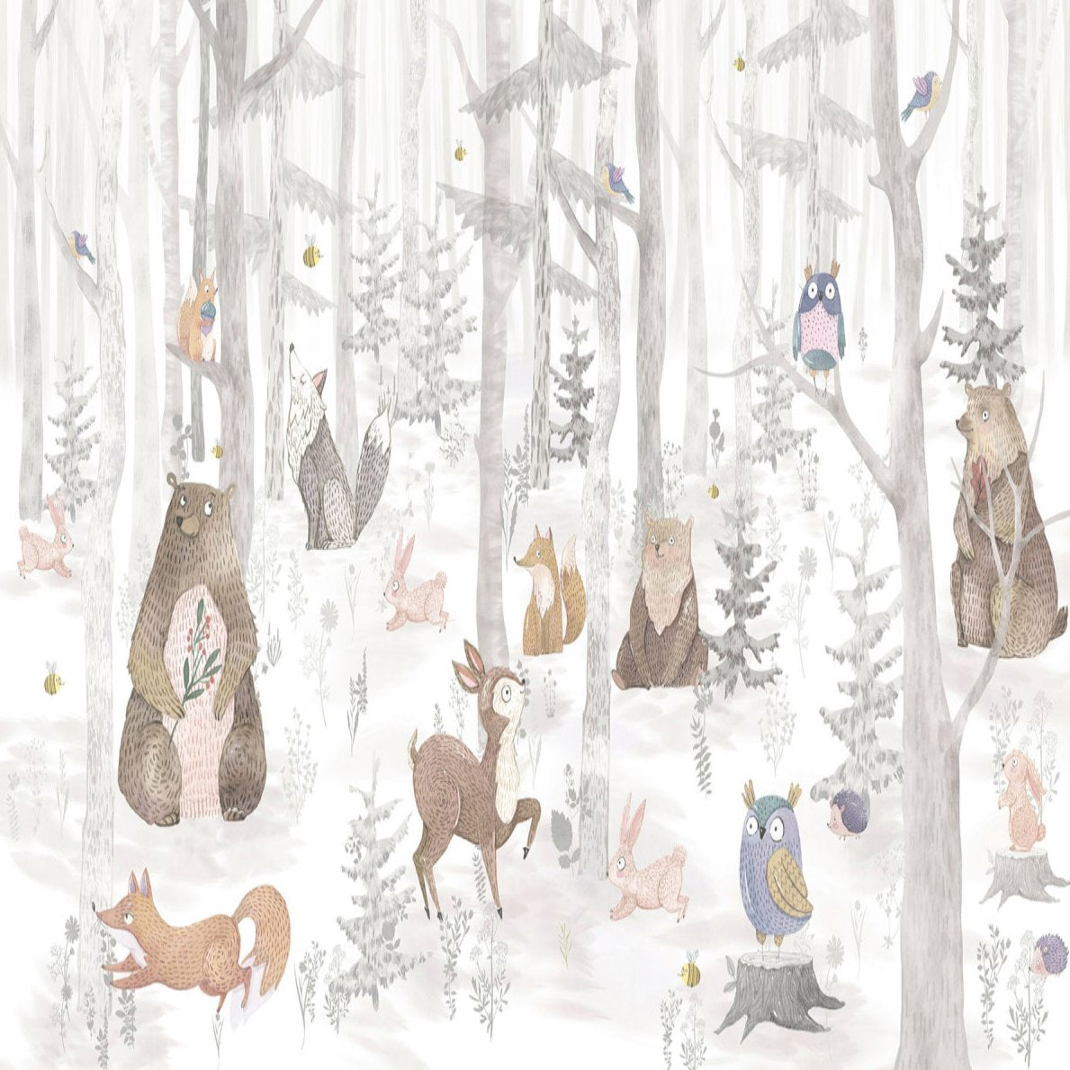 Papier Peint Animaux <br/> Forêt Fantastique