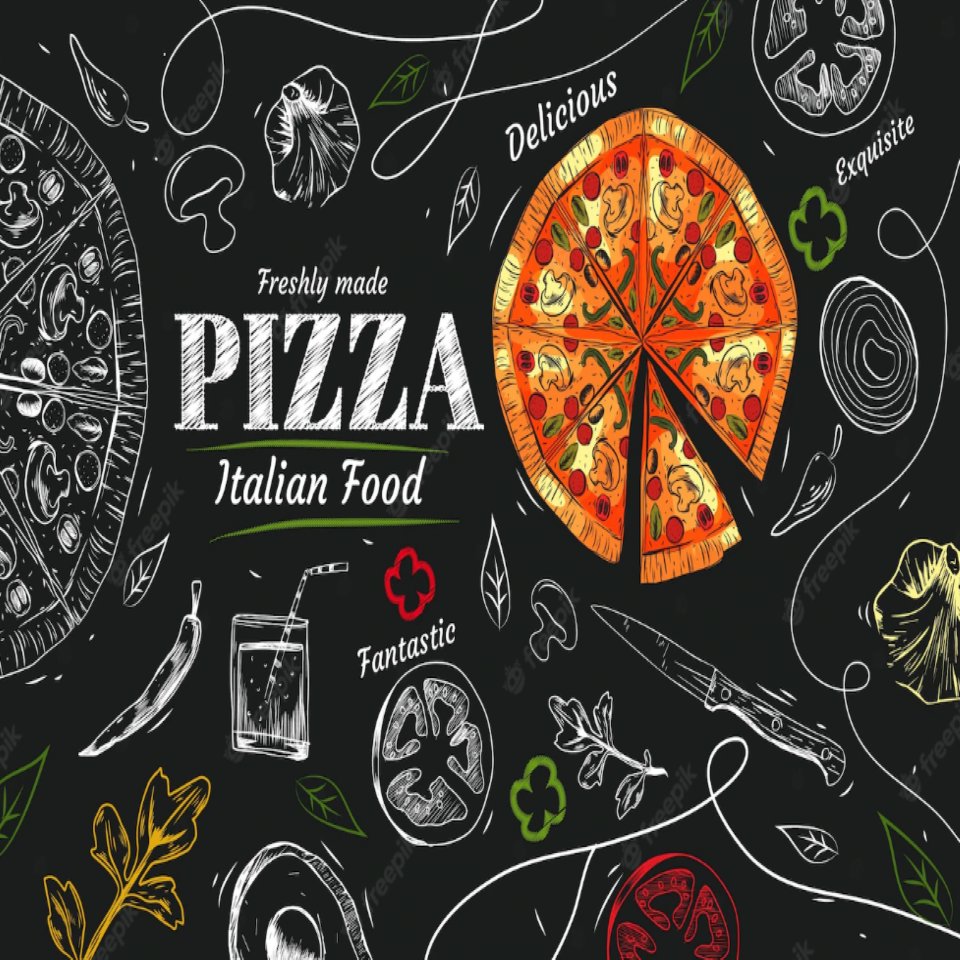 Papier Peint Restaurant <br/> Pizzeria Décor