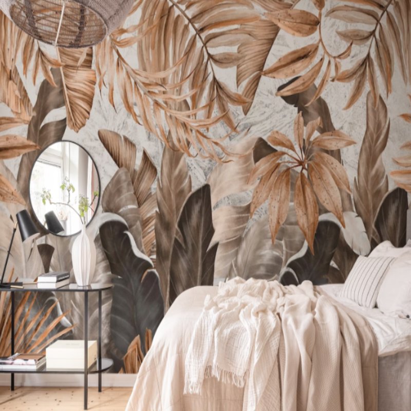 Papier Peint Tropical <br/> Terracotta Vibe