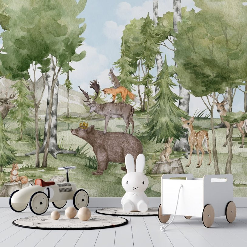 Papier Peint Animaux <br/> Ours Roi