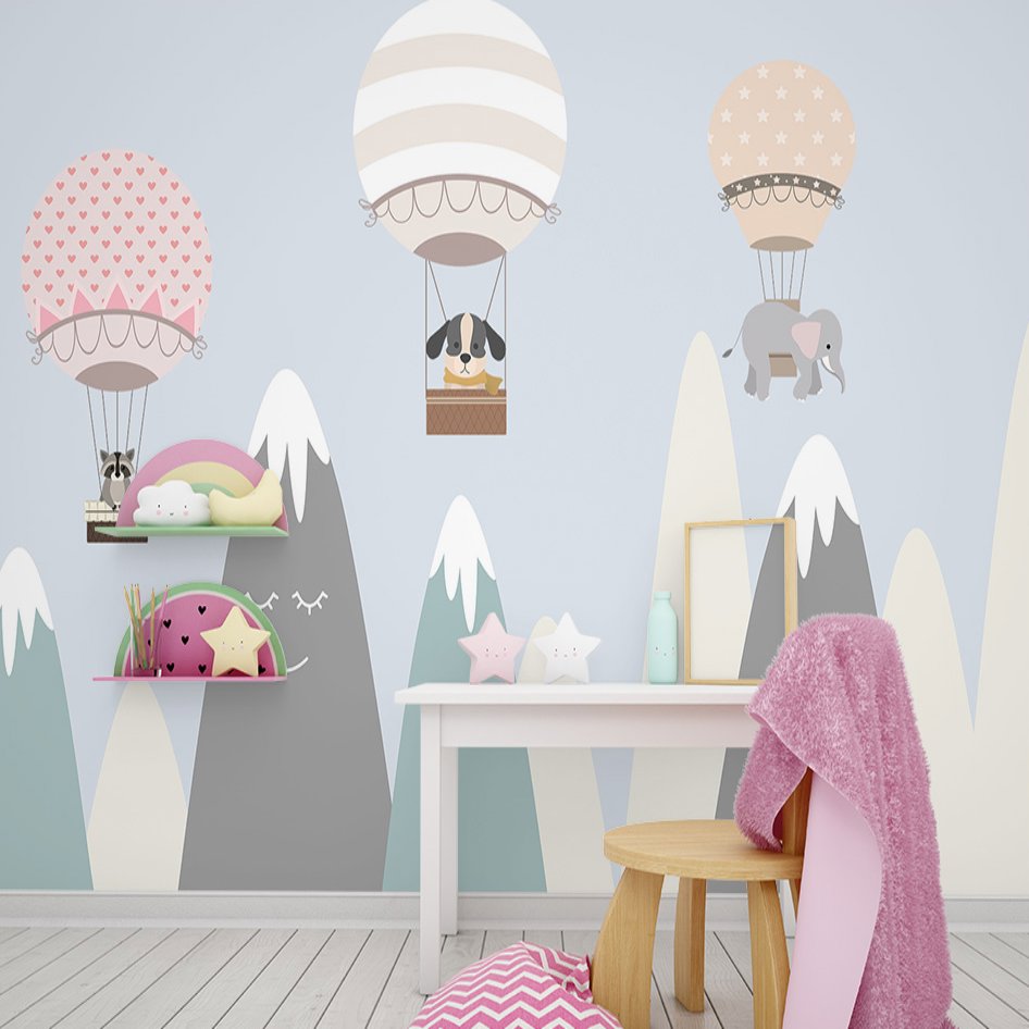 Papier Peint Bébé Classique <br/> Envolée Joyeuse