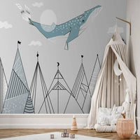 Thumbnail for Papier Peint Marin <br/> Design Géométrique