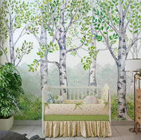 Thumbnail for Papier Peint Bébé Classique <br/> Forêt Cocon Doux