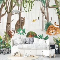 Thumbnail for Papier Peint Animaux <br/> Forêt Sauvage Adorable