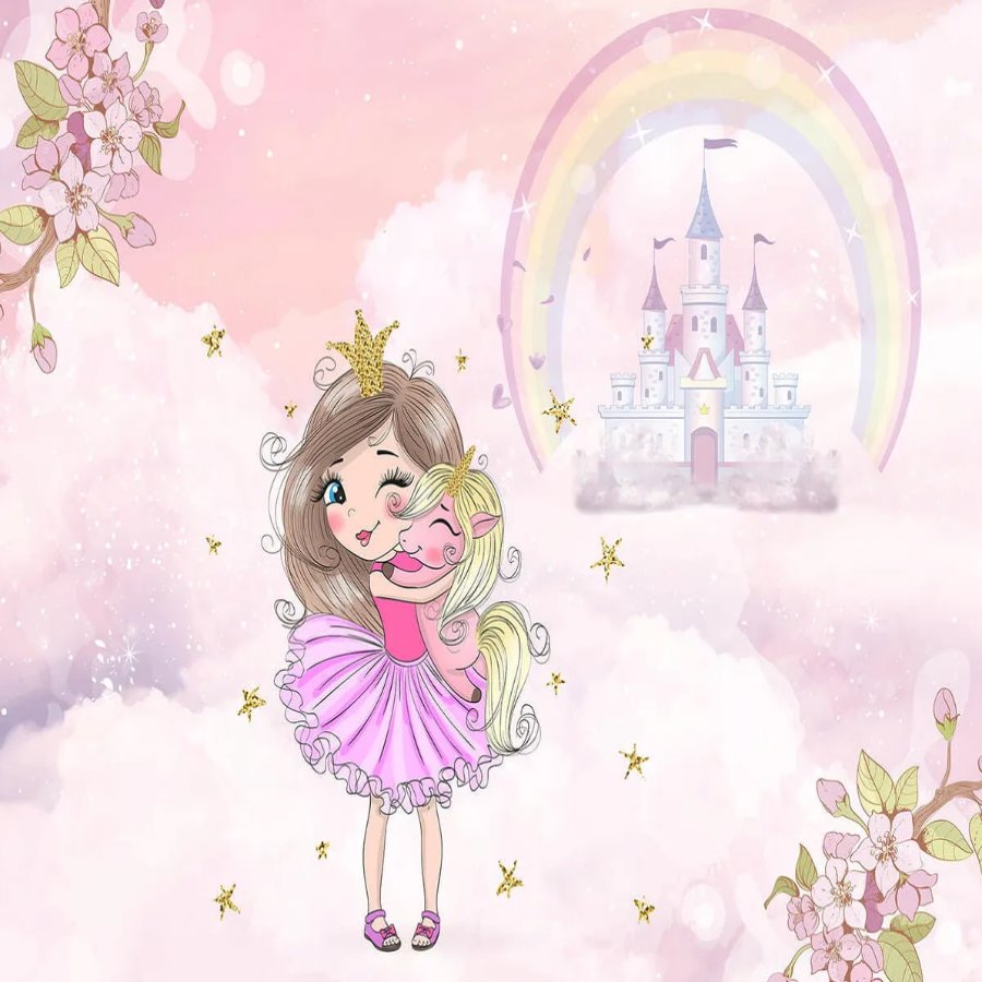 Papier Peint Princesse <br/> Etreinte et Rêve