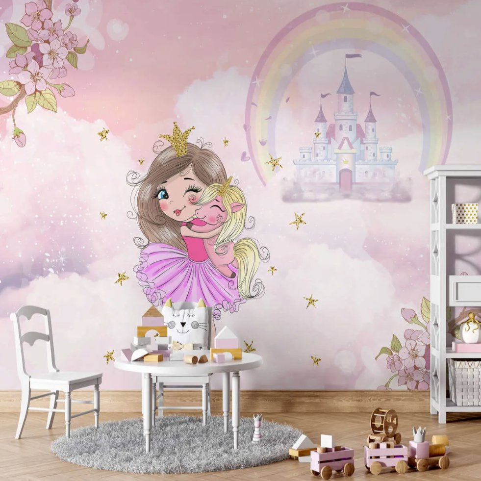 Papier Peint Princesse <br/> Etreinte et Rêve