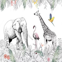 Thumbnail for Papier Peint Animaux <br/> Touche de couleur Jungle